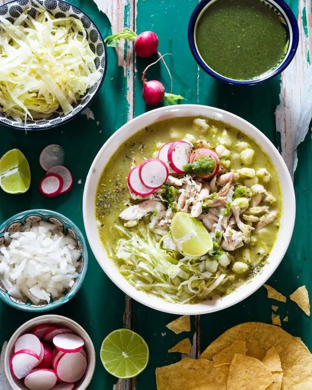 Pozole verde para las fiestas patrias