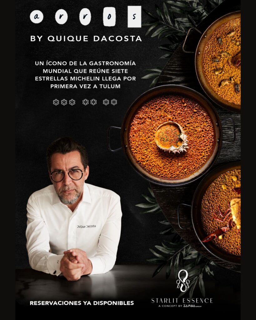 Arros de Quique Dacosta aterriza en Tulum con Starlit Essence