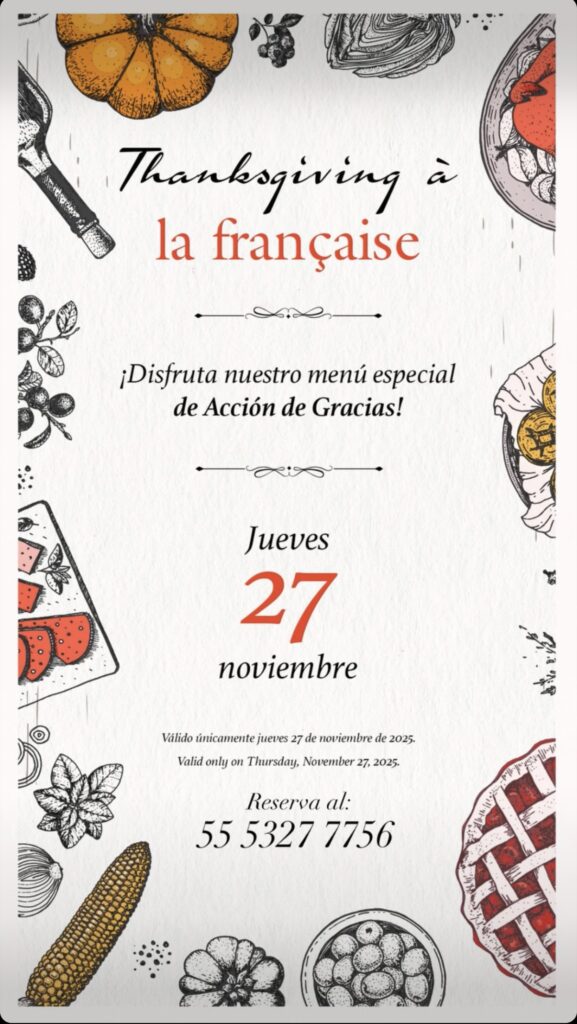 Pavo, postres y buenos tragos: 5 lugares para celebrar Thanksgiving