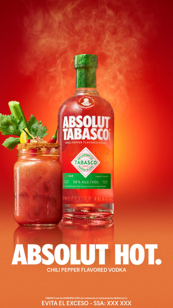 Dos íconos del sabor se encuentran en ABSOLUT® TABASCO™
