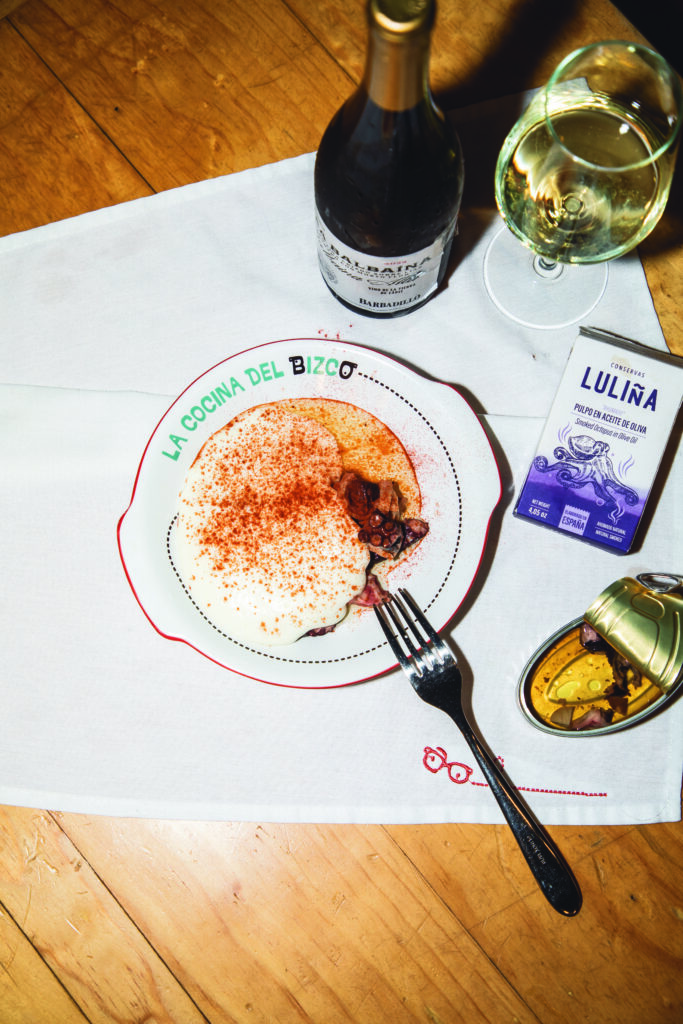 Pulpo con espuma de papa: tradición gallega en clave contemporánea