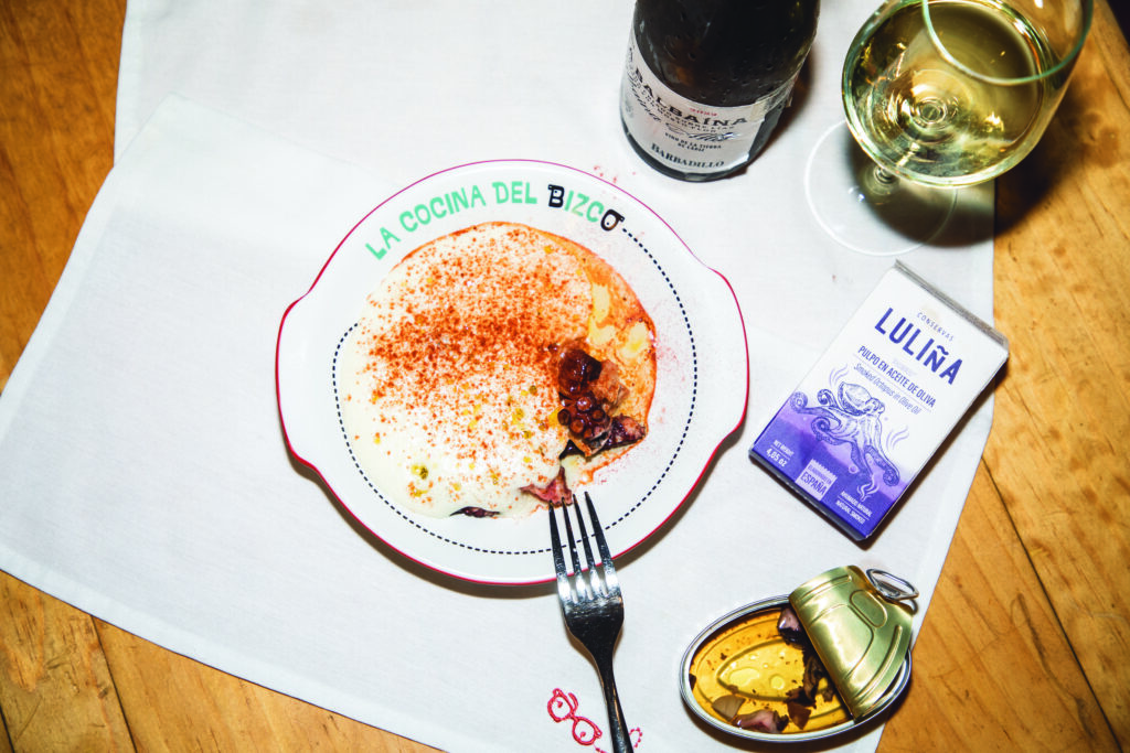 Pulpo con espuma de papa: tradición gallega en clave contemporánea