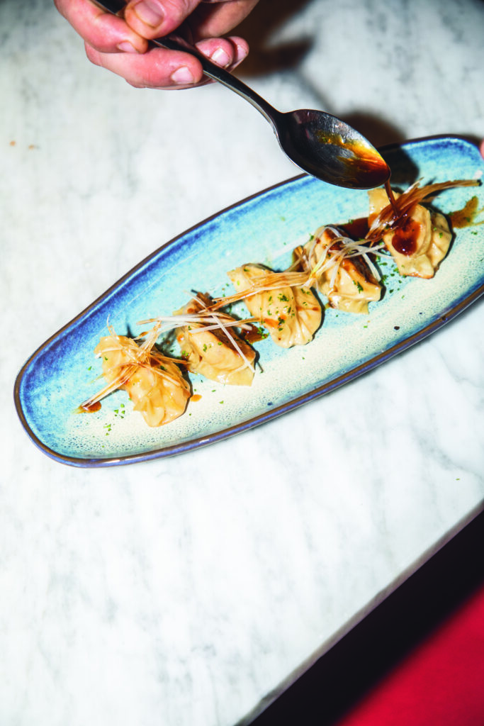 Gyozas rellenas de zamburiñas: un cruce entre Galicia y Asia