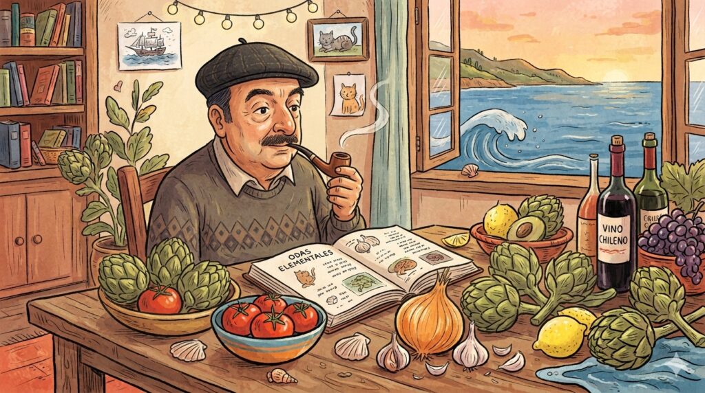 Las odas gastronómicas de Pablo Neruda Las odas gastronómicas de Pablo Neruda
