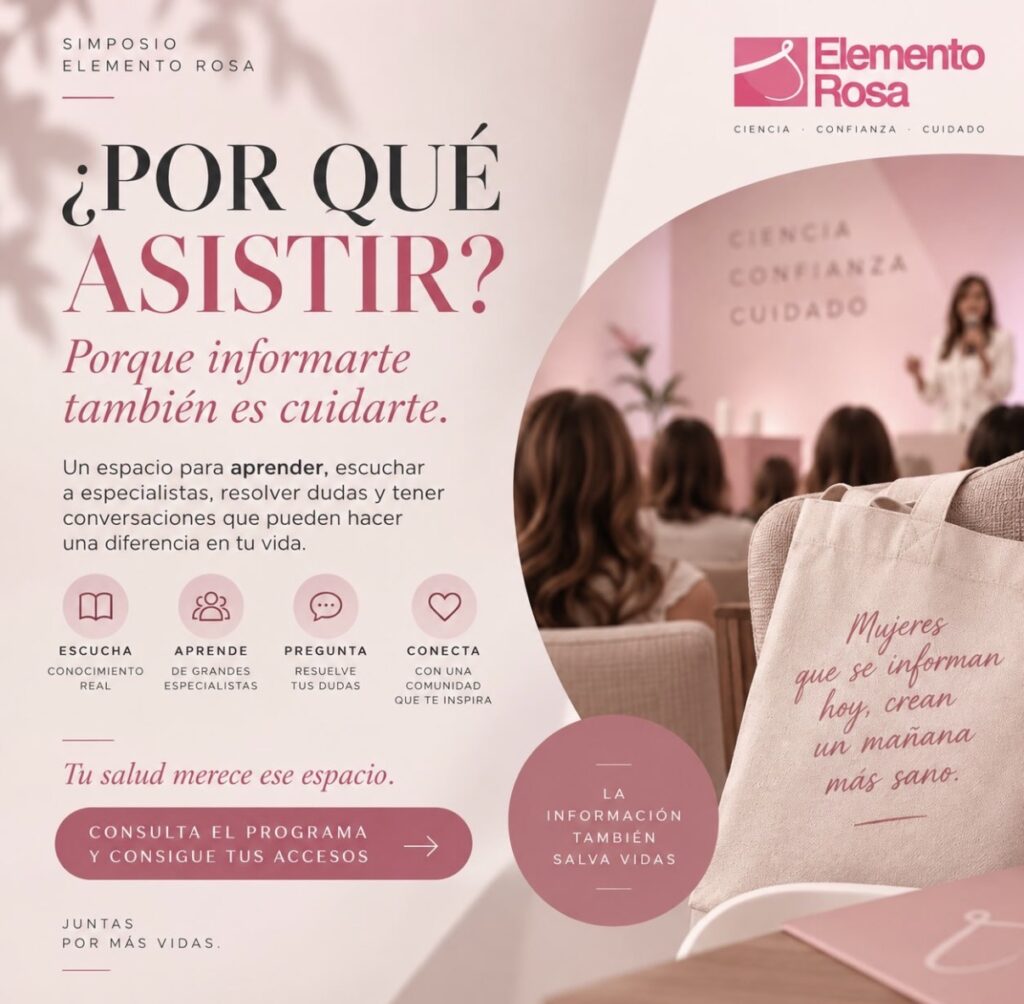 Elemento Rosa celebra su segundo Simposio de Cáncer de Mama en CDMX